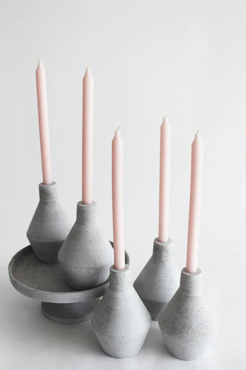 Concrete Look Candle Holder