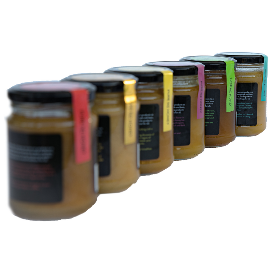 Mixed Crate 6 x New Zealand Raw Honey 500g
