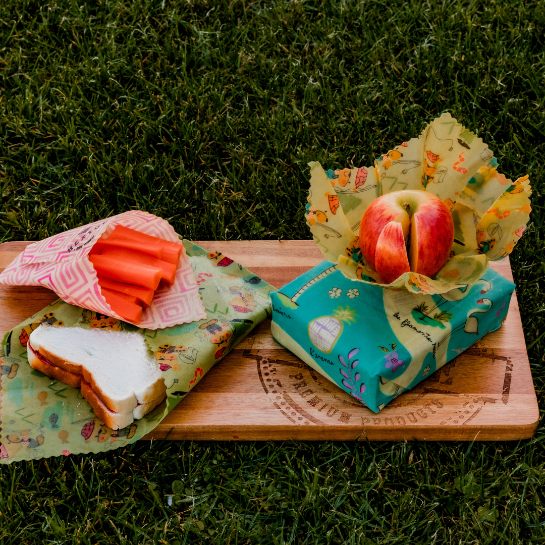 Kids Wraps Lunch Solutions! - Beeswax Food Wrap Kids Pack (2 pack ...