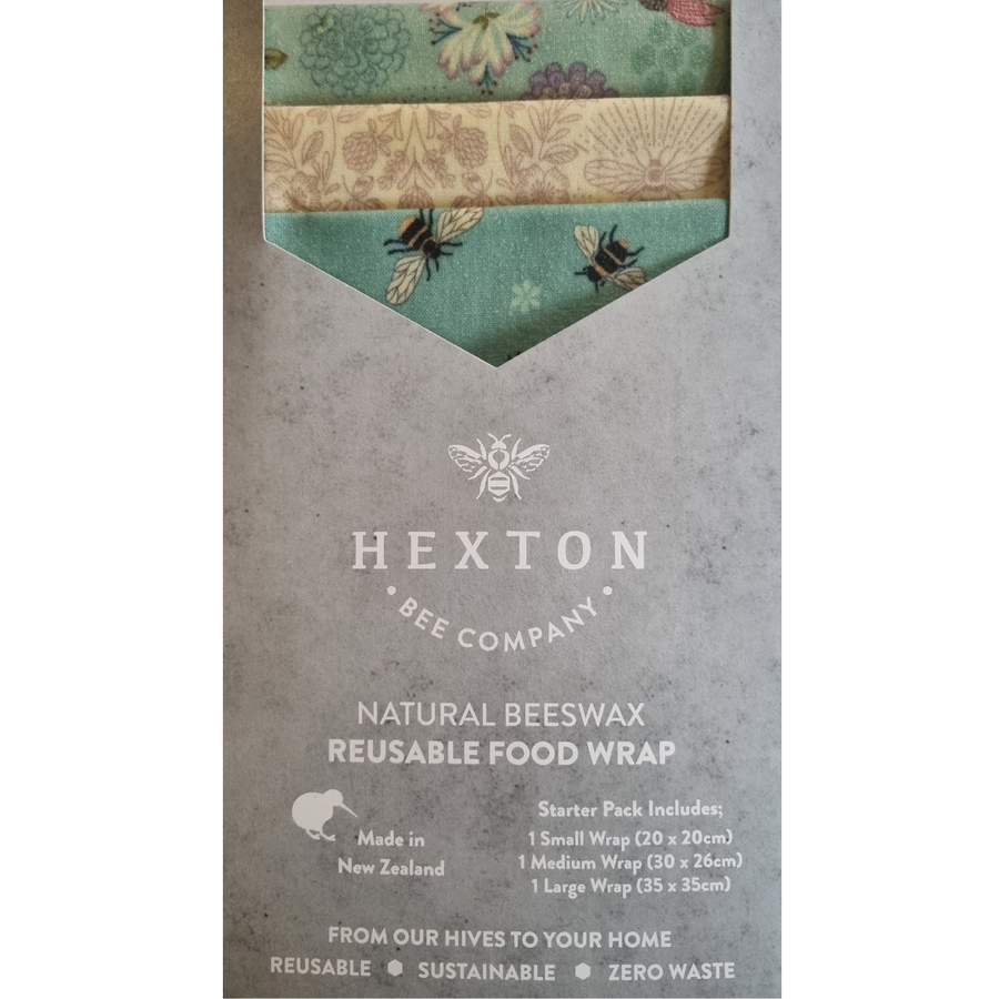 Bluebell Bees Beeswax Reusable Food Wrap - Starter Pack